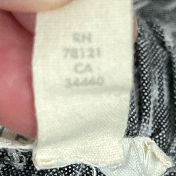 EILEEN FISHER Ash Organic Cotton Aerial Ikat Pleated Skirt Gray Size M Pockets - Picture 10 of 16